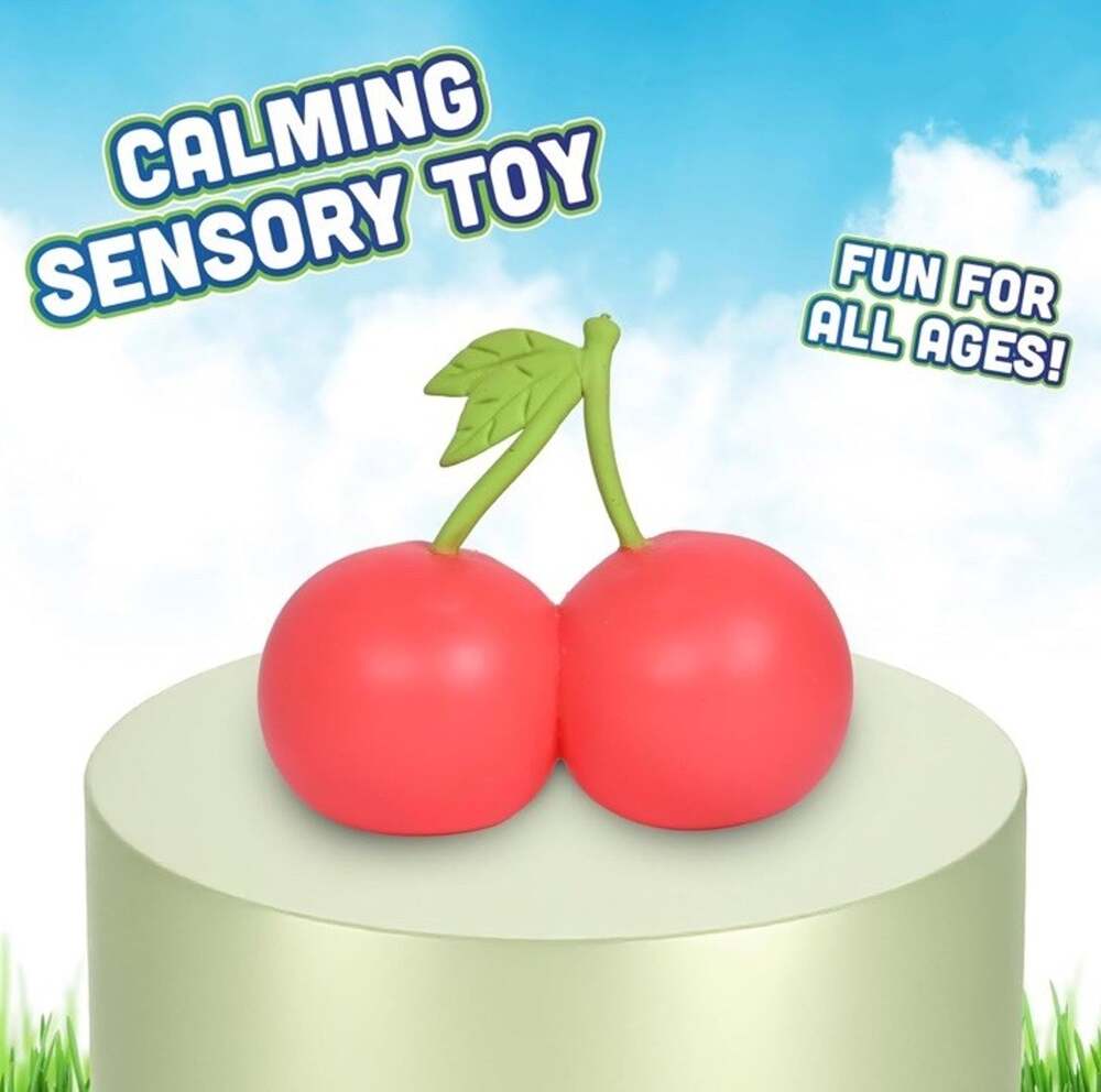 🔥Sunny Days Toymendous Squishy Cherries Stress Sensory Toy BNWT🔥
